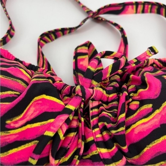 Salt + Cove Mane Event Underwire Bralette Bikini Top NWT size S Zebra Print swim - Picture 9 of 13